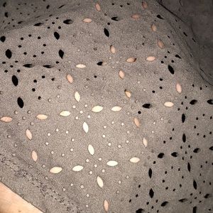 Lazer cut see through Crop top